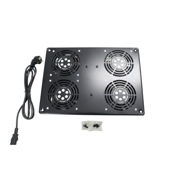 Unidad de ventilación para rack 19" cuatro ventiladores y termostato