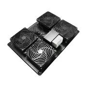 Unidad de ventilación rack cuatro ventiladores y termostato