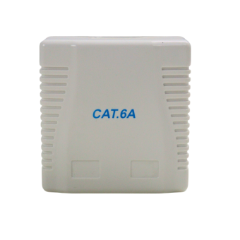 Roseta de superficie 2 X RJ45 CAT6A FTP