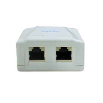 Roseta de superficie 2 X RJ45 CAT6A FTP vista conector