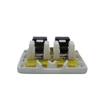 Roseta de superficie 2 X RJ45 CAT6 UTP (interior)