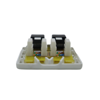 Roseta de superficie 2 X RJ45 CAT6 UTP (interior)