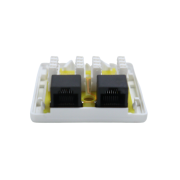 Roseta de superficie 2 X RJ45 CAT6 UTP