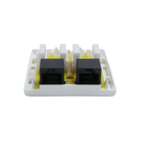 Roseta de superficie 2 X RJ45 CAT6 UTP (interior)