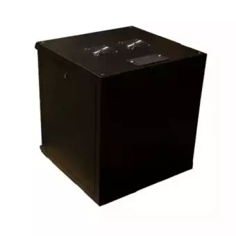 Rack mural insonorizado 9U 600 x 600, vista trasera