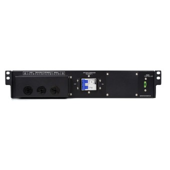 Switch bypass de mantenimiento rack 19" 6KVA y 10KVA  vista frontal