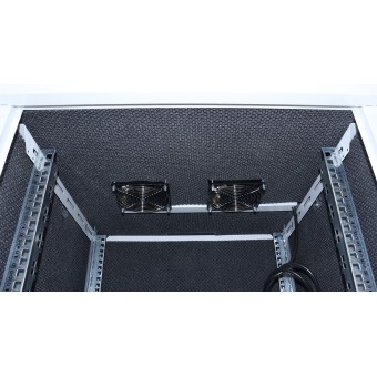 Rack mural insonorizado acústico 12U interior