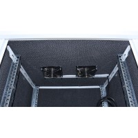 Rack mural insonorizado acústico 12U interior