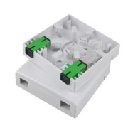 Caja fibra óptica de superficie con 2 adaptadores SC/APC SM FTTH