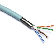 Bobina cable Cat6A  S/FTP LSZH 500m Blanco CPR Class DCA Excel