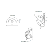Bobina pasacables rack 19" kit 10 Unds