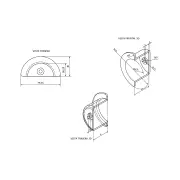 Bobina pasacables rack 19" kit 10 Unds