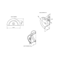 Bobina pasa-cables accesorio para rack (Plano)