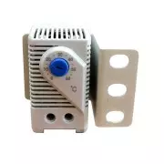 Termostato analógico carril DIN con soporte para rack 19"