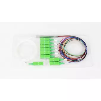 Splitter fibra óptica SM 1 X 8 SC APC