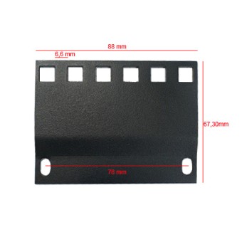 Adaptador rack 2U de 19" a 21" (par)