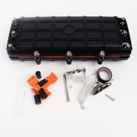 Caja empalme fibra óptica IP-68 para 12 fusiones, vista completa