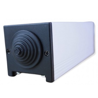 Perfil aluminio negro sencillo , vista trasera