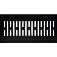 Bandeja rack 19" 1U 380mm fijación frontal Lapara Networking, detalle ventilación