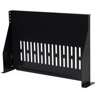 Bandeja rack 19" 1U 380mm fijación frontal, vista frontal