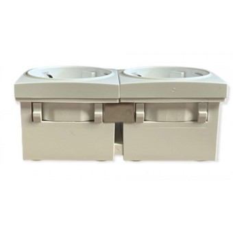 Kit de unión metálico para schukos, vista detalle