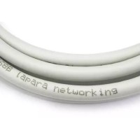 Latiguillo de red 5m Cat 6A S/FTP LSZH CU 26 AWG Gris Lapara Networking, detalle