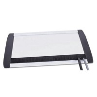 Perfil de empotrar con tapa, 2 schukos negros