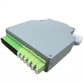 Caja fibra óptica para montaje en Carril DIN para 12FO