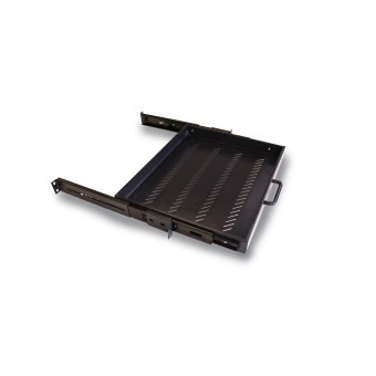 Cajón rack extraíble 1U  vista lateral Cajón rack extraíble 1U  vista lateral