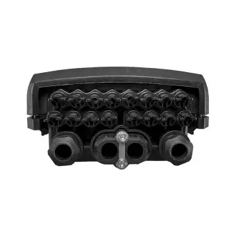 Caja fibra óptica FTTh distribución exterior IP68 (Vista frontal)