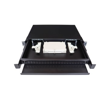 Bandeja fibra óptica extraíble 19" 24 SC simplex / LC dúplex (incl. 2 casetes)
