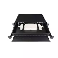 Bandeja fibra óptica extraíble 19" 24 SC simplex / LC dúplex (incl. 2 casetes)