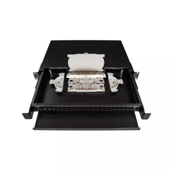 Bandeja fibra óptica extraíble 19"  interior