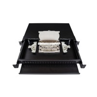 Bandeja fibra óptica extraíble 19"  interior