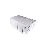 Caja de fibra óptica exterior IP-65 para 16 adaptadores (Vista lateral)