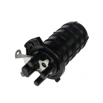 Caja empalme torpedo fibra óptica IP-68 enterrable 48 fusiones- vista lateral