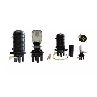 Caja empalme torpedo fibra óptica IP-68 enterrable 48 fusiones ( Vista Global)