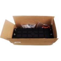 Caja empalme fibra óptica IP-68 vertical para 24/48 fusiones, embalaje