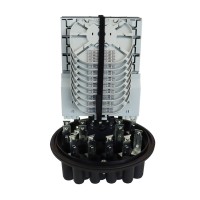 Caja empalme torpedo fibra óptica IP-68 288 fusiones (Detalle bandejas)