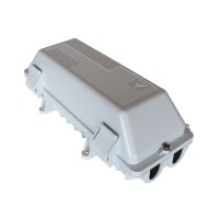 Caja empalme de fibra óptica exterior IP68 para 128 fusiones