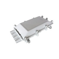 Caja empalme de fibra óptica exterior IP68 para 256 fusiones