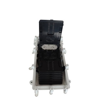 Caja empalme de fibra óptica 256 fusiones (Vista interior)