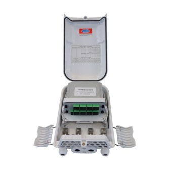 Caja de fibra óptica exterior IP-65 Splitter PLC 1 X 16 SC simplex (Vista interior)