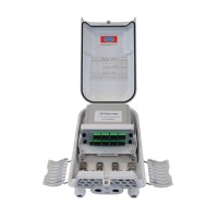 Caja de fibra óptica exterior IP-65 Splitter PLC 1 X 16 SC simplex (Vista interior)