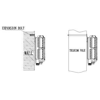 Caja distribución fibra óptica de...