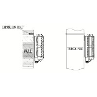 Caja distribución fibra óptica de exterior IP-68 para 16 acometidas