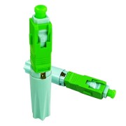 Conector rápido fibra óptica tipo rosca  SC/APC