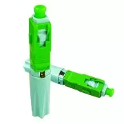Conector rápido fibra óptica tipo rosca  SC/APC