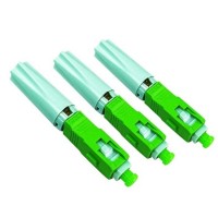 Conector rápido fibra óptica tipo rosca  SC/APC