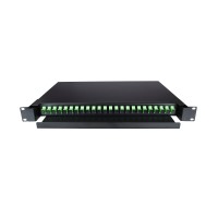 Bandeja fibra óptica extraíble 19" con 24 pigtail SC APC